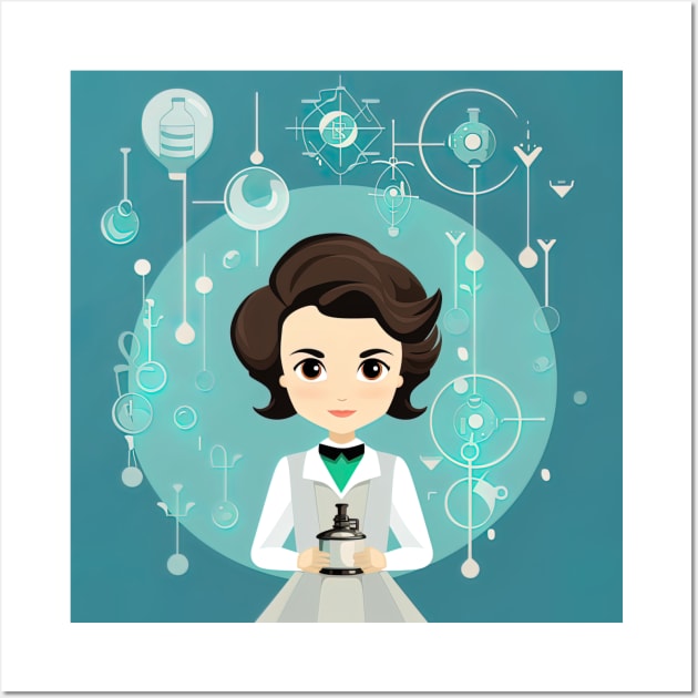 Rosalind Franklin Wall Art by ComicsFactory